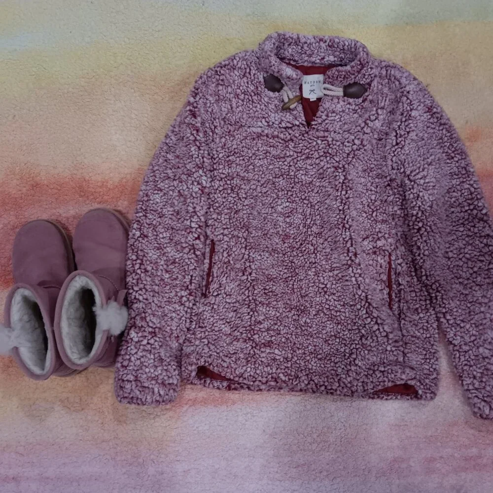 Girls Pink Koolaburra by UGG & sweater bundle - Picture 6 of 7